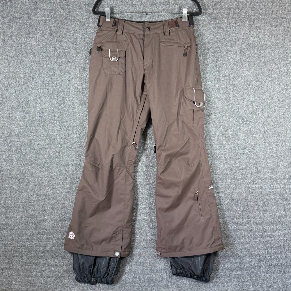 Sessions Ski Pants Terrain Series Waterproof 5,000 mm Brown Womens Size Small